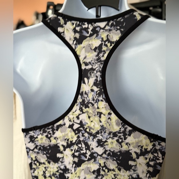 Lululemon Cool Racerback Crosscourt Petal Black Clarity Yellow / Black Size‎ 6 - Picture 7 of 11
